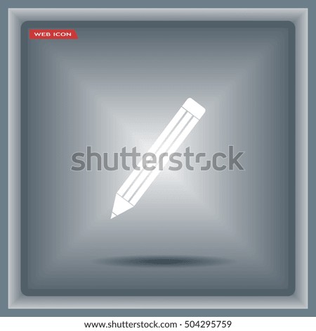 pencil icon , vector illustration