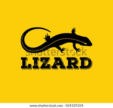 Lizard western logo yellow and black
