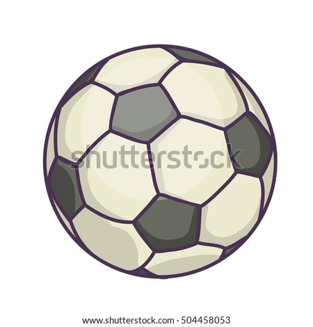 Soccer Ball or football. Vector Illustration Isolated On White Background