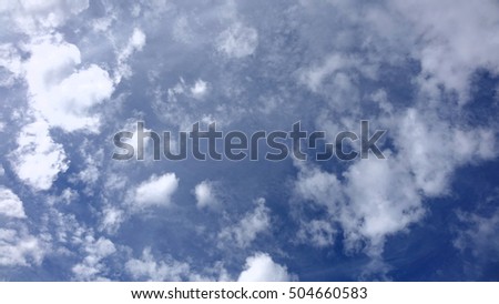 blue daytime sky, landscape sky and clouds
