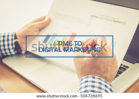 TIME TO DIGITAL MARKETING CONCEPT