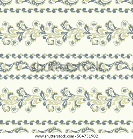 beautiful flowers seamless vector pattern. floral vintage background