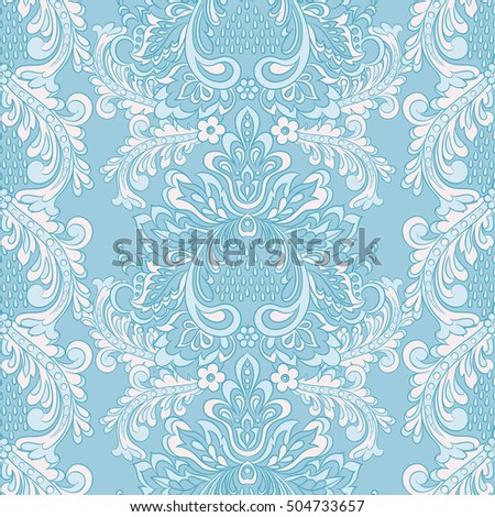 Baroque Seamless Pattern. floral vector wallpaper
