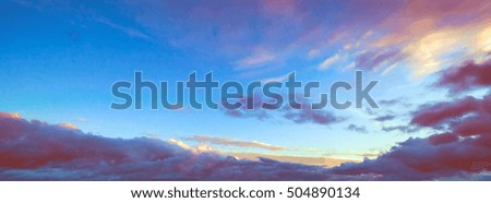 Sky and clouds beautiful summer nature background