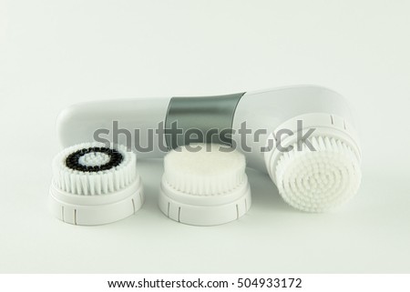 Electric brush cleanser.