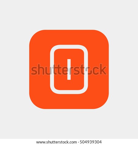 Letter O vector, logo. Useful as branding symbol, corporate identity, alphabet element, square app icon, clip art and illustration.