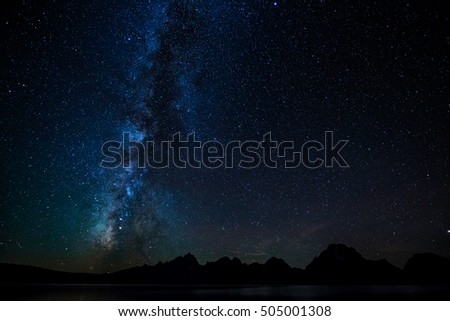 Milky Way Over Tetons