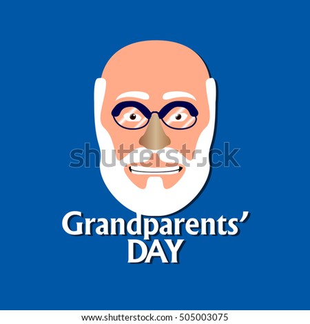 Happy grandparent's day graphic design, Vector illustration