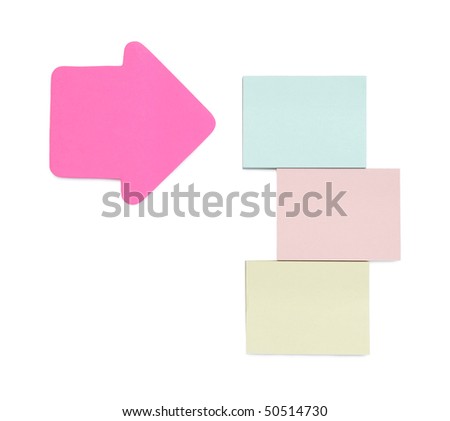 color stickers isolated on white background