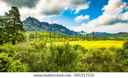 Beautyful look of the Landscapes region of Drakensberg - South Africa