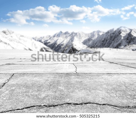 Winter background of free space for your decoration and landscape of Alps mountains.  Photo in popular website resolution. 