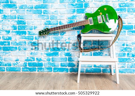 electric guitar in the room