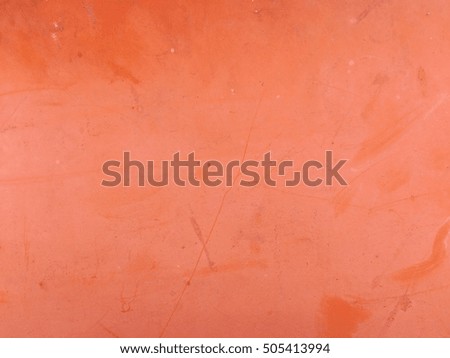 Vintage orange metal plate for texture background 