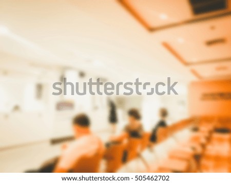 Abstract bokeh and blur hospital and medical clinic interior for background. - vintage tone.