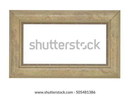 Marble and gold picture frame