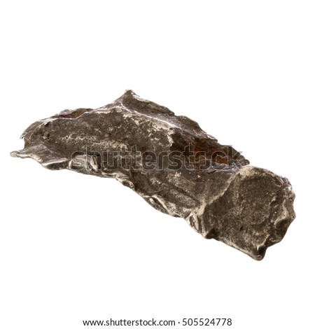 Meteorite specimen from the 1947 Sikhote-Alin meteorite Royalty-Free Stock Photo #505524778
