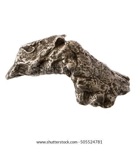 Meteorite specimen from the 1947 Sikhote-Alin meteorite Royalty-Free Stock Photo #505524781