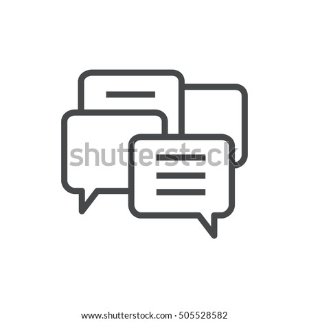 Vector modern thin line icon on white Royalty-Free Stock Photo #505528582