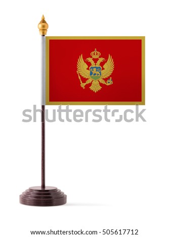 Montenegro flag. mini flag