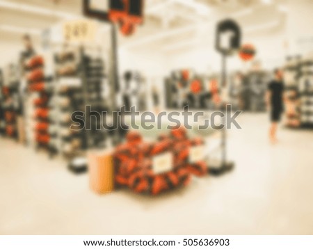 Abstract blur superstore interior or shopping mall interior for background