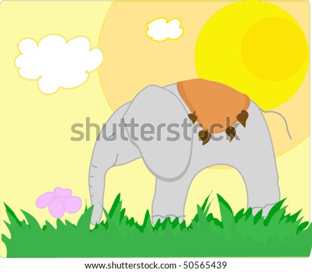 vector elephant
