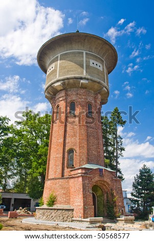 Photo of waterworks tower - Czech republic