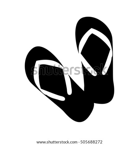 flip flops icon image 