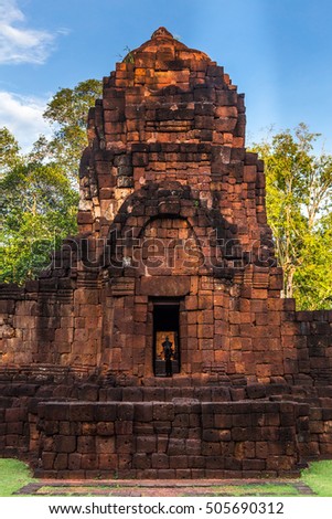 rock castle Muang Singha ancient at kanchanaburi in Thailand