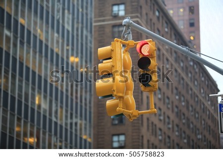 traffic sign light in new york