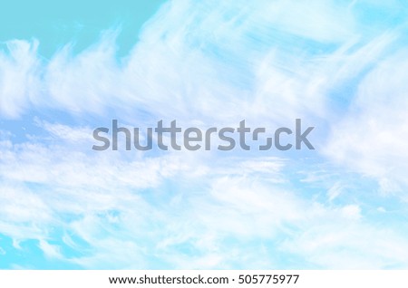 Soft blurred of cloud background with a pastel color style.