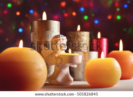 Candles, Christmas, New Year's Eve.