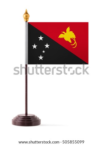 Papua New Guinea flag. mini flag.