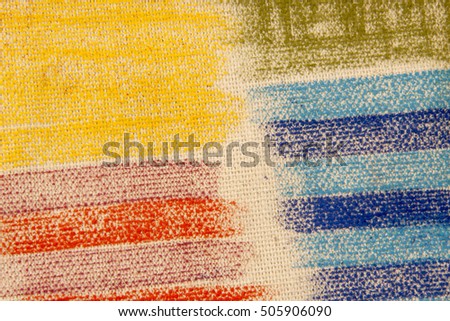 colorful pastel on canvas rag light tone