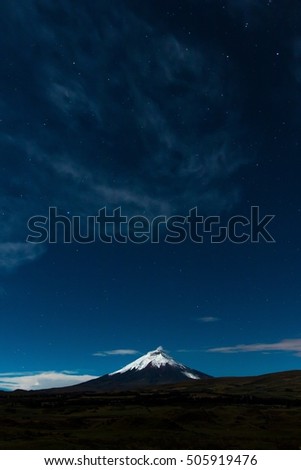 Stars Over Cotopaxi Volcano, Ecuador 