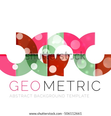 Shiny geometric vector abstract background