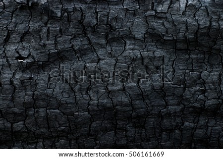 Details on the surface of charcoal. Royalty-Free Stock Photo #506161669