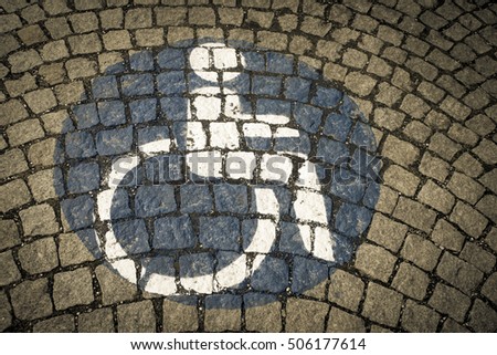 handicapped - disabled parking sign