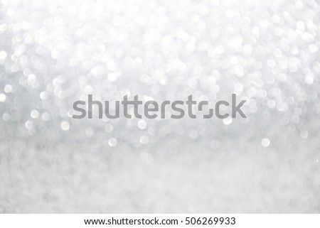silver bokeh background Abstract