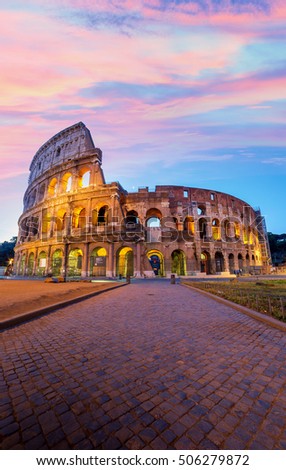 Great Colosseum, Rome, Italy Royalty-Free Stock Photo #506279872