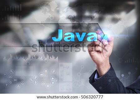 Business is drawing on virtual screen. java concept.