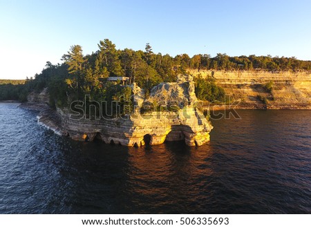 Miners cave at Pictured Rocks National Park in Michigan's Upper Peninsula
