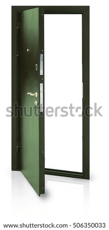 The conceptual layout of a metal door
