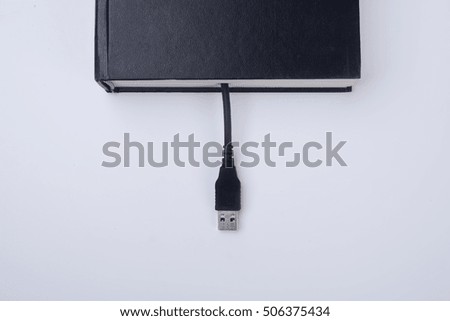Book with usb connection