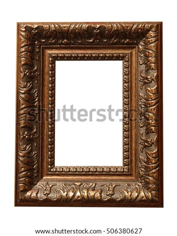 Wooden picture frames and paintings