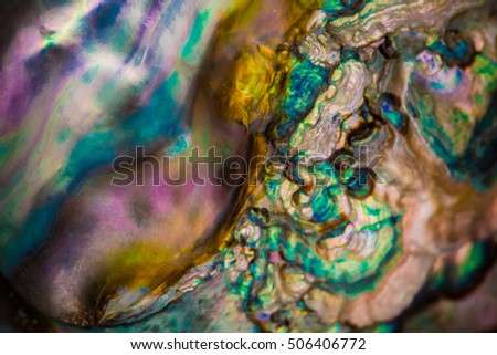 Close-up picture of a colorful surface of a rock.