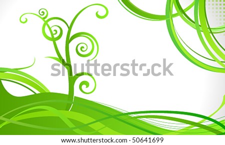 Vector elegant abstract floral business background
