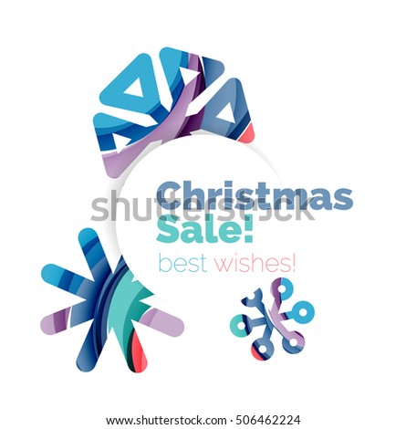 Christmas colorful geometric abstract background. Vector