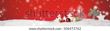 Christmas banner panorama header background Royalty-Free Stock Photo #506473762