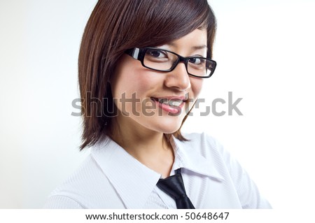 Corporate women smiling