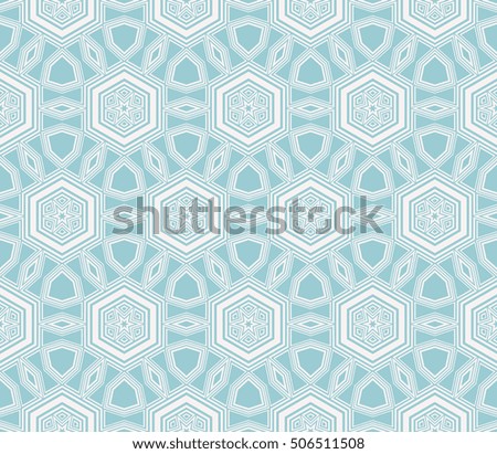 Abstract geometry pattern. Line and shape. Vector illustration. Design for wallpaper, notebook, fabric, scrapbook. blue color